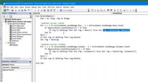 Удаление пустых строк и столбцов в Excel (1)