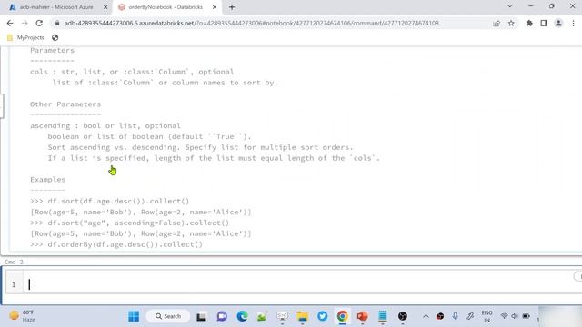 23. orderBy() & sort() in PySpark | Azure Databricks #spark #pyspark #azuredatabricks #azuresynapse смотреть онлайн