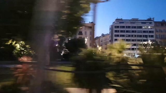 Лазурный берег Франции...,Ночная экскурсия, Ницца, Едем на автобусе, город прекрасен смотреть онлайн