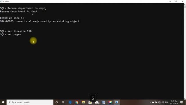 Oracle # 4 How Rename and Drop Command Works смотреть онлайн