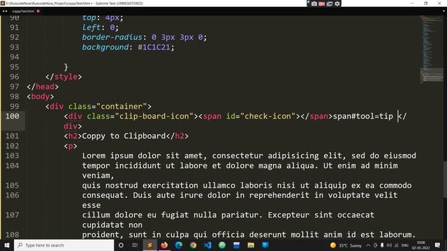 Copy To Clipboard Functionality Using HTML CSS & JavaScript | Clipboard icon animation | #RuncodeNo смотреть онлайн