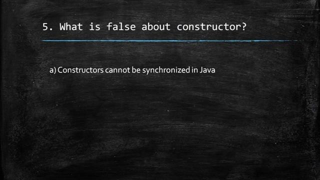 Java MCQ on constructor | important MCQ for online examination смотреть онлайн