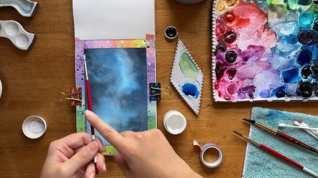 Watercolor Night Sky | 10-Day Challenge, Day 1 смотреть онлайн