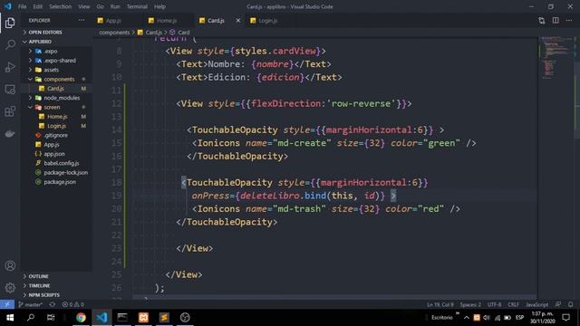 React Native Laravel Mysql Eliminar Datos смотреть онлайн