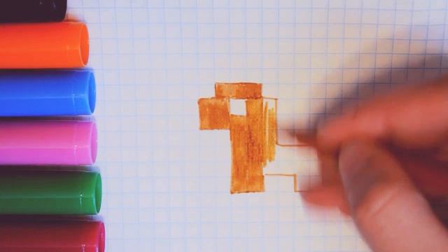 Как нарисовать лошадь. Рисуем лошадь по клеточкам. How to draw a horse on the cell смотреть онлайн