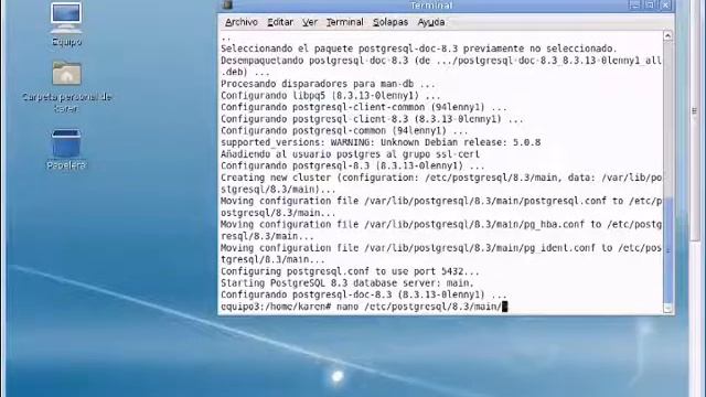 Instalacion de Postgresql en Debian 5.0 equipo 2.wmv смотреть онлайн