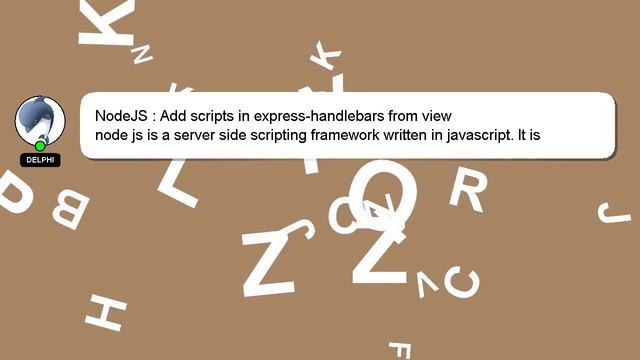 NodeJS : Add scripts in express-handlebars from view смотреть онлайн