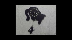 часы Кошка с Мышкой с титрами  2