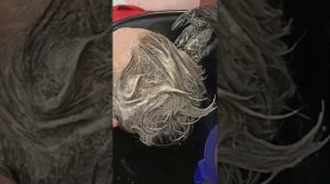 комуфляж седины, тонирование седины в мойке