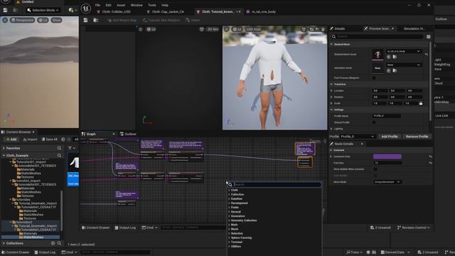 Best way to use Chaos Cloth Kinematic Collider in Unreal Engine 5.4 смотреть онлайн