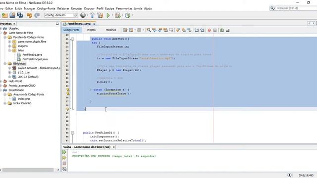 Criando um jogo de advinha em java aula 06 Colocando sons MP3 смотреть онлайн
