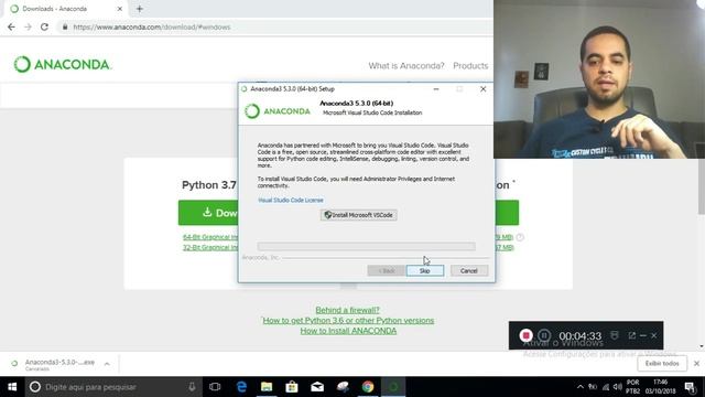 Instalando o Anaconda no Windows 10 смотреть онлайн
