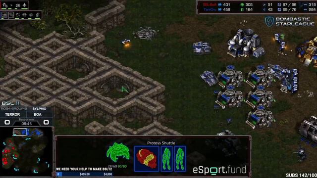 TerrOr (T) vs BoA (P) - StarCraft Brood War Remastered смотреть онлайн