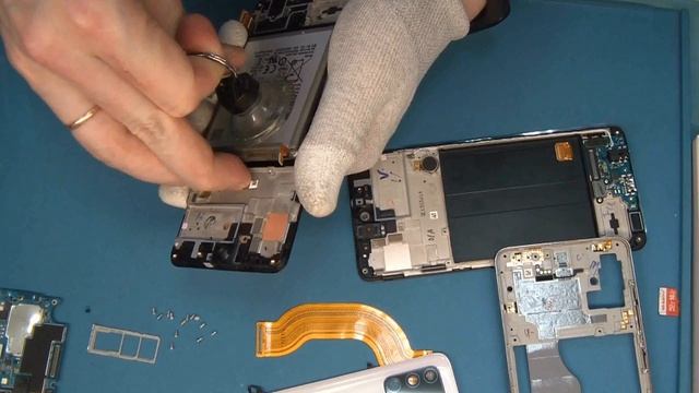 Разбитый дисплей на Samsung galaxy a51. Замена дисплея смотреть онлайн