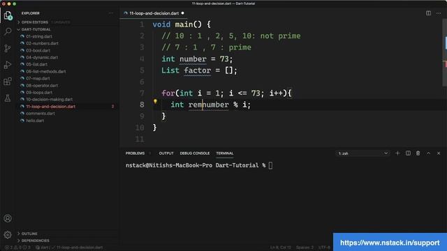 15 Prime Number | Dart for Beginner смотреть онлайн