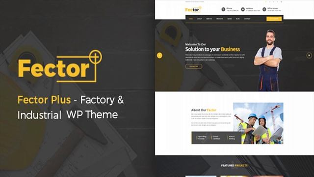 Fector Plus - Factory & Industrial WordPress Theme | Themeforest Website Templates and Themes смотреть онлайн