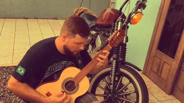 Rock with Brazilian “caipira” guitar and Harley Davidson смотреть онлайн