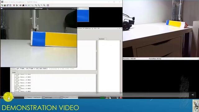 Using Beagle Bone AI with CM-550 for Color Tracking (OpenCV-Python Version) смотреть онлайн