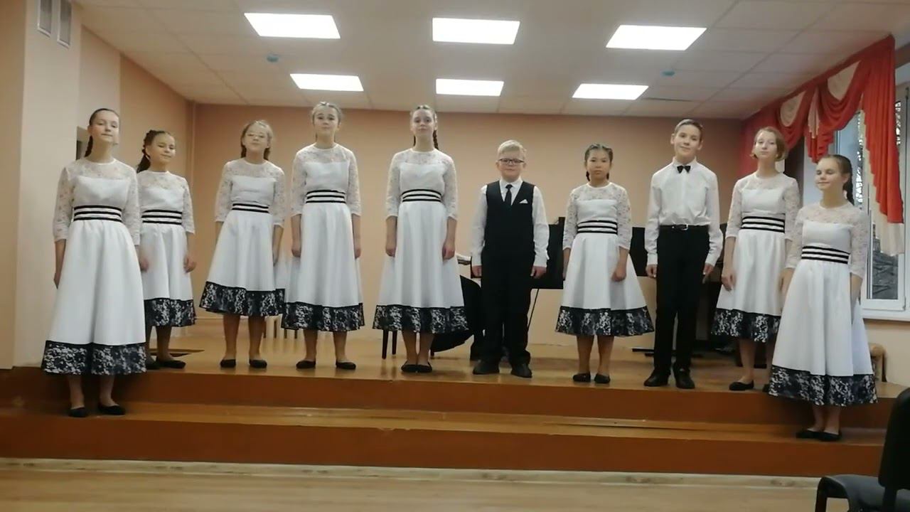 Рождественская песня музыка из мюзикла Под первой звездой Вокальный ансамбль Кантабиле г.Пионерский смотреть онлайн