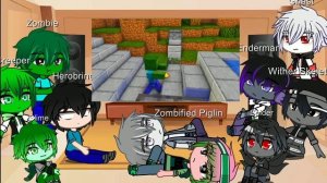 Monster School react to Bedrock Breaking Challenge & Notch Temple