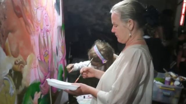 Fullmoon Painting at XL Shisha Lounge in Ubud, Bali. 17th May 2011 смотреть онлайн