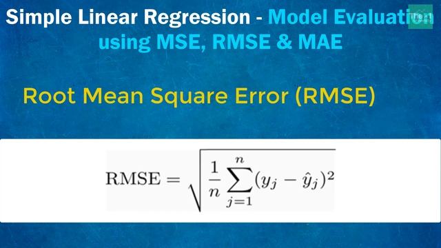 Simple Linear Regression | MSE RMSE & MAE | Model Evaluation Techniques - Part 2 смотреть онлайн
