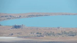 Город Балхаш 9, вид с горы на СПРН Дарьял-У и Днепр-М и озеро Балхаш | Балхаш