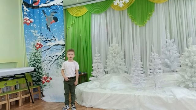 Маргин Демид со стихотворением А. Барто "Снегирь" смотреть онлайн