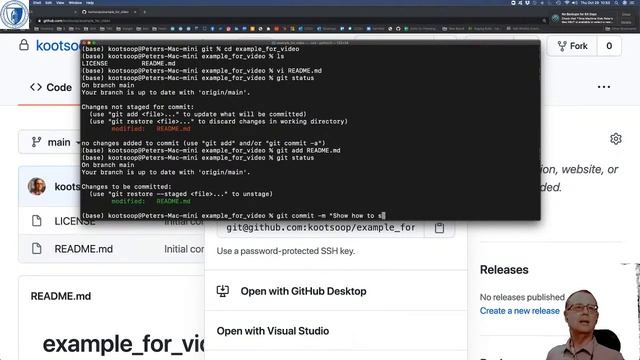 Example of using git for version control смотреть онлайн