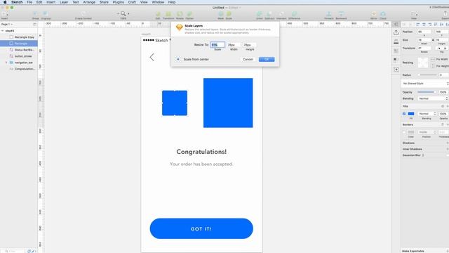 How to Scale Items in Sketch смотреть онлайн