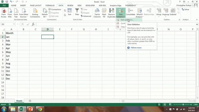 Microsoft excel [ 011-creating-custom-data-validation-rules] смотреть онлайн