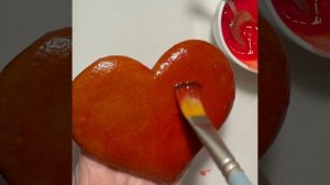 Пряник Сердце. Покрытие Венгерский лак.