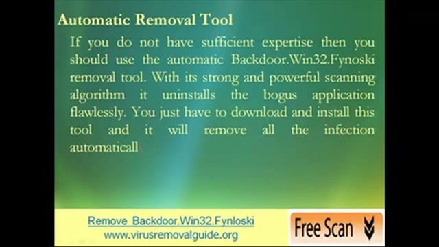 Remove Backdoor.Win32.Fynloski from your PC смотреть онлайн
