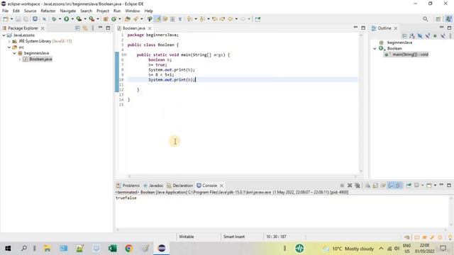 Boolean Data Types in Java смотреть онлайн