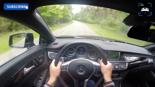 POV: Mercedes CLS 63 AMG 558 HP FAST! LAUNCH CONTROL Acceleration