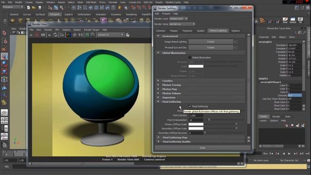 Basic Render Techniques In Maya Using Mental Ray And Compositing in Photoshop - Part 1 смотреть онлайн