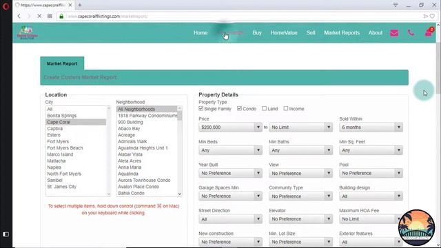 Cape Coral FL Real Estate Listing Website Features Explainer Video смотреть онлайн