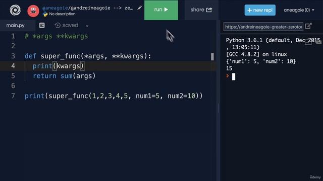 204 Understanding *args and **kwargs in Python смотреть онлайн