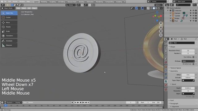 Email icon Blender Tutorial смотреть онлайн