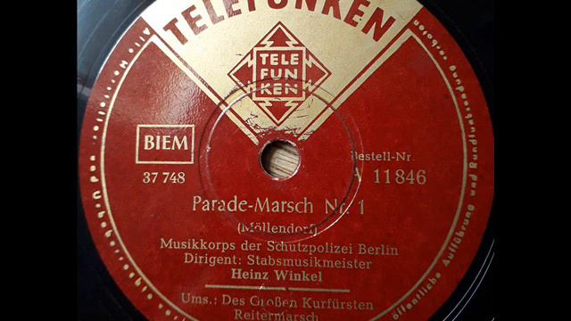 Parademarsch Nr. 1 - Möllendorf - Musikkorps Der Schutzpolizei Berlin - Heinz Winkel
