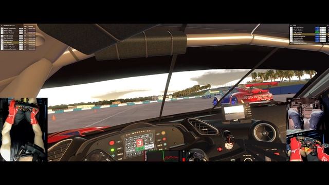 iRacing Week 13 Sebring Sunrise GT3 Race using the Ferrari 488 GT3 in VR смотреть онлайн