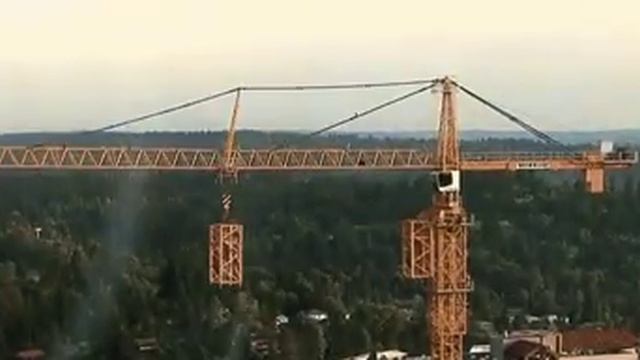 Установка башенного крана смотреть онлайн