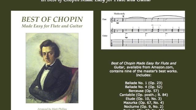 Chopin's "Nocturne" (Op. 9, No. 2) for flute and guitar смотреть онлайн