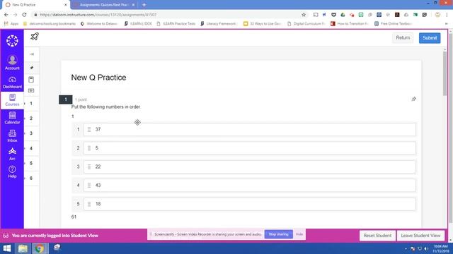 Drag and Drop Questions in Canvas Quizzes.Next with the Ordering Question смотреть онлайн