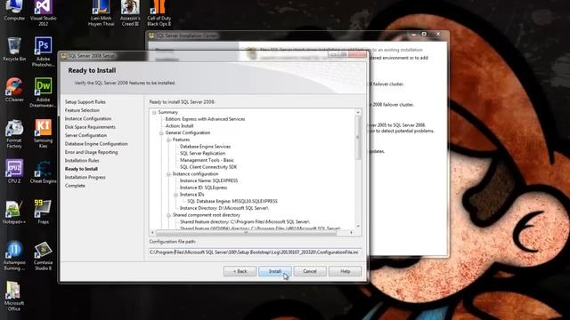 Hướng dẫn cài đặt SQL Server 2008 Express with Tools смотреть онлайн