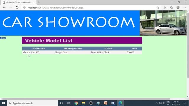 C# Project Online Car Showroom Management Asp net SqlServer Web Application Project Demo 111 смотреть онлайн