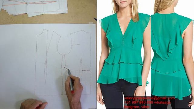 Моделируем блузки. Modelado De Blusas  #diseño De Modas #курсы кройки и шитья