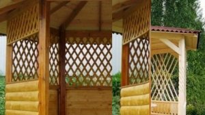 100 идей беседок. Часть 4. Шестигранные и круглые беседки.