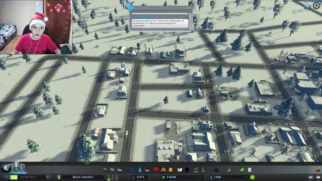 Cities Skylines Зимний город - Построил зимний участок! - #2 смотреть онлайн