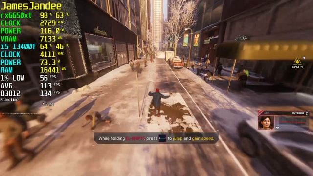 Marvel's Spider-Man Miles Morales rx6650xt i5 13400f Very High FSR Balanced 1080p January 2023 смотреть онлайн